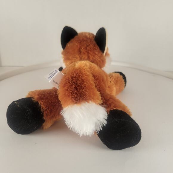Fox Plush Stuffed Animal 8" Laying Toy Brown White Black JUL2021 Aurora World - Picture 5 of 16